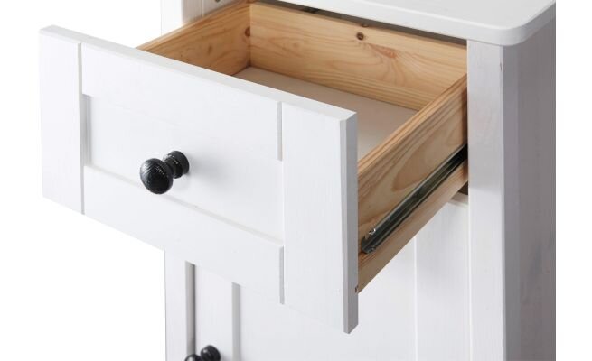 Set mobilier baie 3 piese Sylt alb